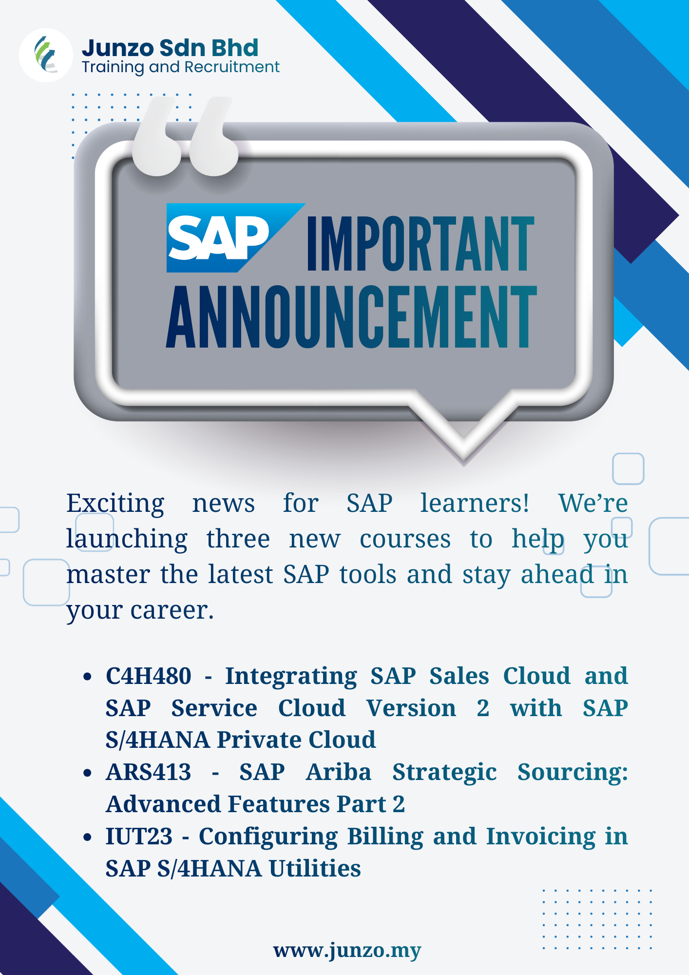 New SAP Courses 2025
